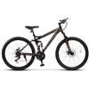 Generisch Bicicletta da montagna completa da 26 pollici per adulti e giovani a partire da 150 cm, cambio Shimano a 21 velocità, freni a doppio disco, cerchi a doppia parete, 85% preassemblata