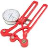 TISHITA Tensionatore Raggi Bici Misuratore Tensione Raggi Ruota Strumento Centraruote Attrezzo Officina in Lega di Alluminio con Quadrante a Fine E Lettura, Rosso, Meccanico