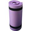ausuky Tappetino da yoga antiscivolo per esercizi fisici, spessore 15 mm, per perdere peso, per pilates, palestra, colore: viola