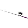 Domary Canna da Pesca e Mulinello a Forma di Mini Penna Combo Canna da Pesca Telescopica in Lega di Alluminio Ultraleggera Rapporto Trasmissione 4.3:1 Mulinello Spinning in (Viola)