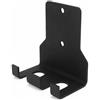 QWORK® Portabilanciere doppio, supporto a parete per porta manubri verticale, realizzato in acciaio di alta qualità in nero