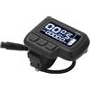 Zerodis Display LCD EN06, Pannello Tachimetro per Bici Elettrica Impermeabile a 6 Pin 24V 36V 48V 60V con Connettore Faro per Manubrio da 22,2 Mm