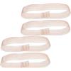 SHINEOFI 4 Pezzi Elastici Danza Classica per Punte in Gomma Elastica Rosa Supporto Extra per Esercizi Quotidiani e Sviluppo del Movimento Piedi