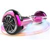 MEGA MOTION Hoverboards con Hoverkart per Bambini, Hoverboards a due Ruote da 6,5 Pollici con Altoparlante Bluetooth, con Luci a LED, Regalo per Bambini e Adolescenti