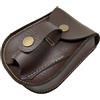 QUILSTM Mini marsupio compatto con apertura a fibbia, marsupio eccezionale, resistente per campeggio all'aperto, adatto per da esterno, portafoglio multiuso, Marrone, 13.5x11.5 cm