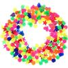 SHINEOFI Perline Decorative per Raggi Bicicletta 216 Pezzi in Plastica a Forma di Cuore, Stella e Rotonda, Adatte per Biciclette e Aree Giochi