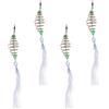 MAGICLULU 4 Pezzi Trappola da Pesca Portatile in Nailon e Ferro, Rete Resistente all'Usura Facile da Usare, per attività All'aperto e Pesca Efficiente Colore Casuale