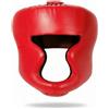 CAQYPVH Caschetto da Pugilato Regolabile Casco Aperto Certificato CE Casco Paratesta per Atleti, Rosso, S