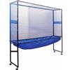 predolo Portable Ball Collector Rete di Recupero Palline Pong Carrello Raccolta Restituzione Palline Supporto Allenamento Struttura in Metallo con Ruote, Rete Di Raccolta Completamente Chiusa
