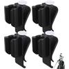 TINEASUR Clip Porta Putter per Mazze da Golf 4 Pezzi in ABS Nero Leggero e Facile da Usare per Organizer Borsa da Golf Casa e Party