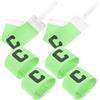 Alasum 6 Pezzi Leader Band da Capitano Calcio, Football Armband Regolabile, Nylon Verde, Riutilizzabile e Portatile, per attività di Squadra e Baseball
