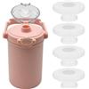 Kichvoe 4 Pezzi Copritappi in Silicone Bianco per Borraccia Termica Funzione di Ricambio e Prevenzione Perdite, Tappo per Bottiglia Resistente e Anti Fuoriuscite