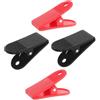 SHINEOFI 4 Pezzi Clip di Sicurezza per Chiave Tapis Meccanico in Plastico Molla, Accessorio Versatile per Attrezzi Fitness, Presa Sicura e Compatibile Cordini Chiave