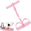 WEIKANG 4 tubi di corda per addominali, fasce di resistenza con manico, ad alta resistenza per allenamento a casa, fascia fitness con pedali per addominali, gambe, core, pilates e allenamento completo del
