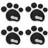 POPETPOP Silicone Tappetino Antiscivolo Nero per 4 Pezzi Snowboard