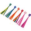 SHINEOFI 6 Pezzi Nastro da Ginnastica Ritmica Design Vivace per Bambine in Poliestere Resistente e Leggero, Accessorio per Allenamento Indoor e Aula Prescolare per Principianti