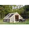 Muskel Tenda da campeggio gonfiabile per 7-8 persone, 2,9 x 4,9 m, con pompa, impermeabile, poliuretano 3000 mm, UPF50+, 300 D, sensazione di cotone 300D, installazione in 5 minuti, 2 porte, 6 finestre