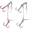 Savage Gear - Cavatappi in carbonio 49, 2 ganci per pesca con luccio, 2 pezzi