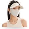 Lilihuimaoyi Maschera Sportiva con Collo ta per Ciclismo Estivo e Sport all'Aperto, per ciclisti - per escursioni, Grigio chiaro