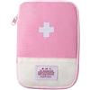Ymhapp 1 piccola borsa di pronto soccorso, rosa, vuota, vuota, mini borsa medica portatile per campeggio, escursionismo, viaggi, kit di pronto soccorso, Blu, Custodia per lenti a contatto