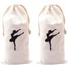 SHINEOFI Borsa Porta Scarpe e Viaggi per Ballerine 2 Pezzi per Lezioni di Danza di Velluto Chiusura a Coulisse da Ballo