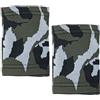 SHINEOFI Fascia per Polso in Nylon 2 Pezzi Design Mimetico, Regolabile e Traspirante per Sport e Fitness, per Allenamento e Protezione Articolare