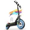TODIMART D6 Monopattino Elettrico Adulto Pieghevole,Autonomia 40-45km, 25km/h Max,Pendolarismo, Ammortizzatori Molla,500W, Batteria 13AH, Freni Disco Anteriori Posteriori, 10 Pneumatici Off-Road