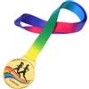 STOBAZA Medaglie Design Unico ed Leggere e Resistenti ai Danni in Lega di Zinco Oro per Maratona Competizioni di Corsa e Premiazioni