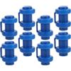 SHINEOFI 8 Pezzi Cappucci per Aste del Trampolino in ABS Blu, Accessori per Trampolino Design Creativo, Protezione Resistente per Connessione Rete e Tubo