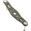 MoSundi In Fibra di Carbonio Mulinello Maniglia 85mm Per Daiwa Baitcasting Rocker Arm Leggero Grip Manopola 8x5mm (Interasse 80)
