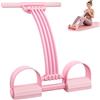 WEIKANG 8 tubi di corda per addominali, fasce di resistenza con manico, ad alta resistenza, per allenamento a casa, fitness con pedali per addominali, gambe, core, pilates e allenamento completo del corpo