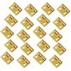 Haogui 25 Pezzi di Piccole Cerniere in Metallo for mobili in Miniatura for Case in Scala 1/12
