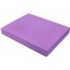 POENVFPO TPE Balance Training Pad Pad ad alta resilienza tappetino yoga con trama diamantata antiscivolo, per esercizi di fitness con supporto piatto yoga (rattan scuro viola)