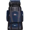 Generisch Zaino da trekking leggero da 80 l, piccolo zaino da escursionismo per donne e uomini, viaggi, campeggio, vacanze, zaini per ragazze, Blu scuro, A, Zaino daypack
