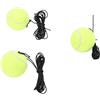 Generic Palline da Allenamento per Tennis in Fibra Sintetica con Corde Set di 3 Comodi Strumenti per Esercitarsi per Principianti e Intermedi per Uso Interno Ed Esterno