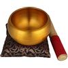 Zap Impex Tibetan Golden Plain Ciotola da canto per meditazione e yoga, 4 pollici