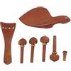 Limtula 7Pcs Legno Mentoniera Cordiera Fine Tuner Tuning Pioli Ricambio Violino Componenti 4/4 Dimensioni Violino Accessorio