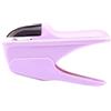 TopHomer Cucitrice senza graffette, cucitrice manuale, pinzatrice portatile senza graffette per opuscoli, giornali, volantini, viola