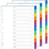 Thboxes Divisori per Raccoglitori A4, Set da 3, 12-Divisori | Indice Colorato Numerato 1-12, PP Divisori Raccoglitori ad Anelli Separatori Raccoglitore Colorati per Ufficio Scuola Casa