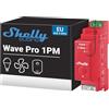 Shelly Wave Pro 1PM, Interruttore Intelligente Z-Wave con Misurazione della Potenza, 1 Canale, 16A, Alta Affidabilità, Montaggio su Guida DIN, Ripetitore di Rete Esteso, SmartStart