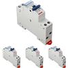 Gewiss GW90027 Interruttore Magnetotermico 16A, 1P+N, 4,5KA, Automatico, Multicolore, Pacco da 4