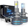 BEAMFLY Lampadine LED H7 36000LM per Fari Lenticolari, BEAMFLY Kit di Conversione Alogeno/Xeno per Faro Lenticolare Auto, VLED Proiettore Lampadina 100W Alta Potenza, 6000K Luce Bianca Forte Fredda