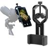 Rosvola Supporto per Telefono per Binocoli, Monocoli, Telescopi, Staffa Universale Regolabile per Telefono, Molla Adatta Al Supporto per da 5-9 Cm con Presa, Ideale per Astronomia, Microscopi e
