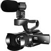 DIGNIFE Videocamera, Fotocamera da vlogging con videocamera Digital 4K for webcam 4 8mp wifi 30x Camera di zoom digitale fotocamera del registratore touch screen 3,0 pollici(Standard,RX100-Microphone)