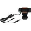 STOBAZA Webcam Professionale per Computer Microfono Integrato, Lente Ottica Alta Precisione, Testa Rotante, Plastica Nera, Risoluzione 640x480 per Videochiamate PC