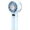 Akfldms Fan Portatili per Viaggi per Ventole di Visualizzazione Digitale A LED da Viaggio Blu Blu
