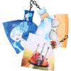 SHINEOFI Panno per Pulizia Occhiali e Schermi, 3 Pezzi Portachiavi e Cordino Decorativo, Salviette per Lenti e Dispositivi Elettronici