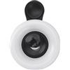 POENVFPO Telefamera 15x Macro Lens con Mini Clip su Ring Light 2800-6500k, Ideale per la Fotografia e la Registrazione Video