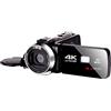 DIGNIFE Videocamera, Videocamera 4K 4 8MP. Vlogging for il registratore Vlog WI-FI Nightshot Cam con microfono Camcorder Telecamera(Standard,Standard)