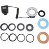 POENVFPO Anello Flash, 48 LED, Display LCD con 7 Livelli di luminosità e 4 modalità Flash, 2 Diffusori e 9 Anelli Adattatori per Fotocamere DSLR